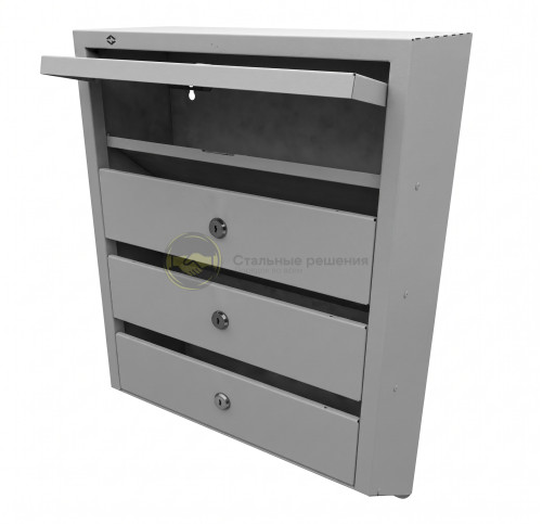 Почтовый ящик оптима люкс 4-х секционный 2